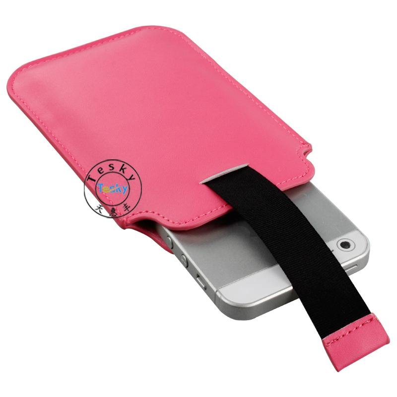 Pu leathe wallet universal pouch case for iphone 5