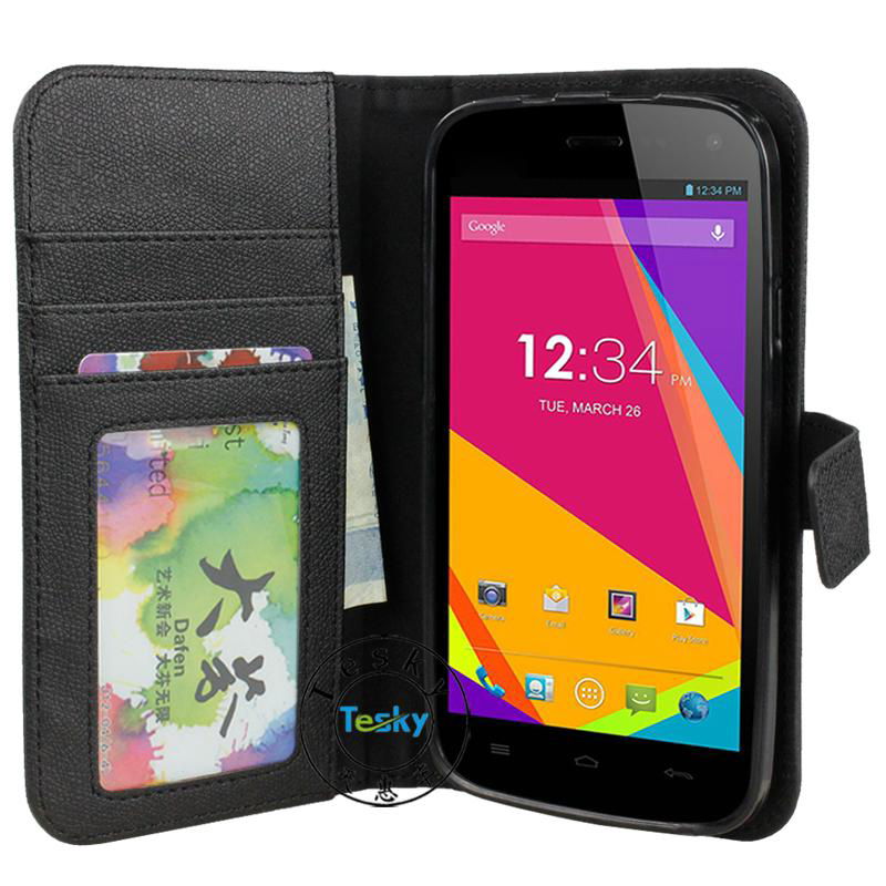 pu cell phone case for blu D532U 