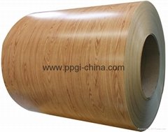High quality wood pattern PPGI coil widely used in decorating project
