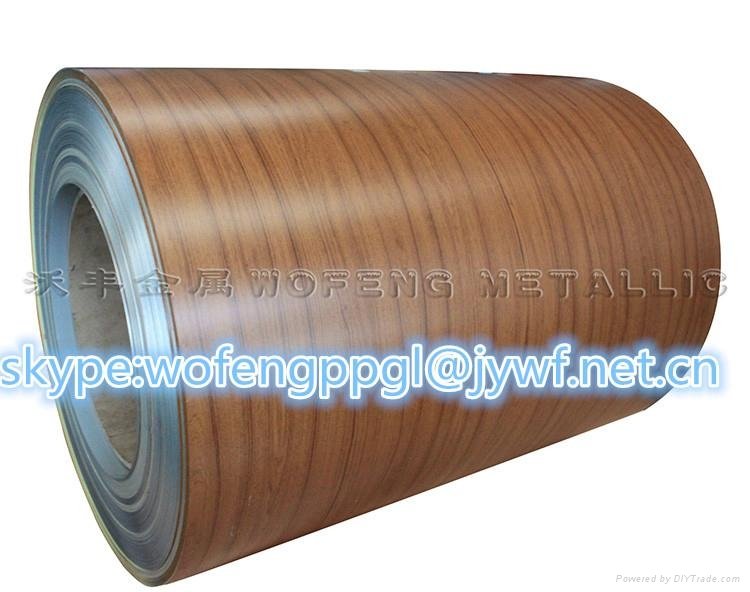 Wood grain ppgi coil sheet/prepainted galvanized steel coil/ppgi 2