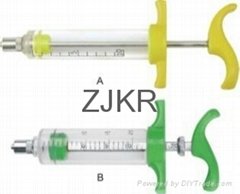 Veterinary products plastic steel TPX Nylon syringe injection for animal use