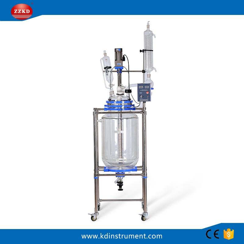 Big Capacity 100L Double Layer Glass Reactor
