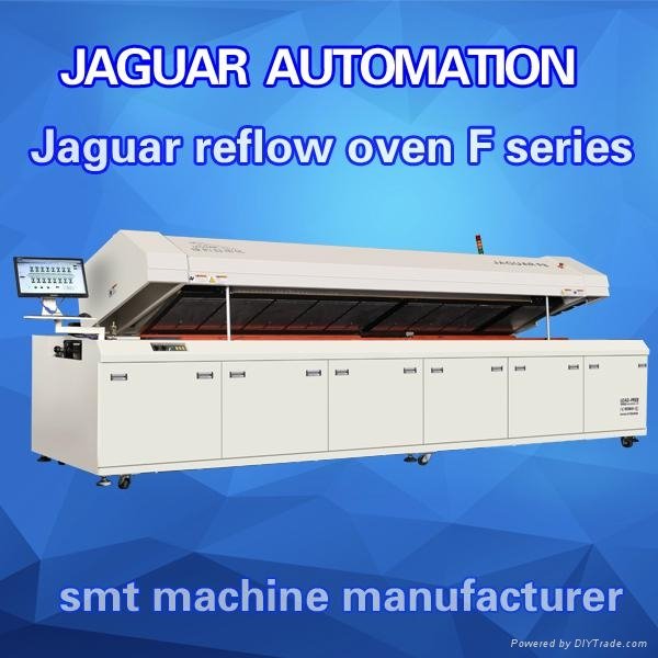 Top lead free reflow oven with eight heating zones