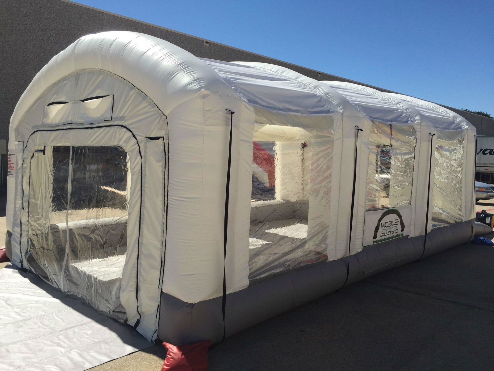 Inflatable Spray Booth /Temporary Paint Booth Material : PVC Coated 3