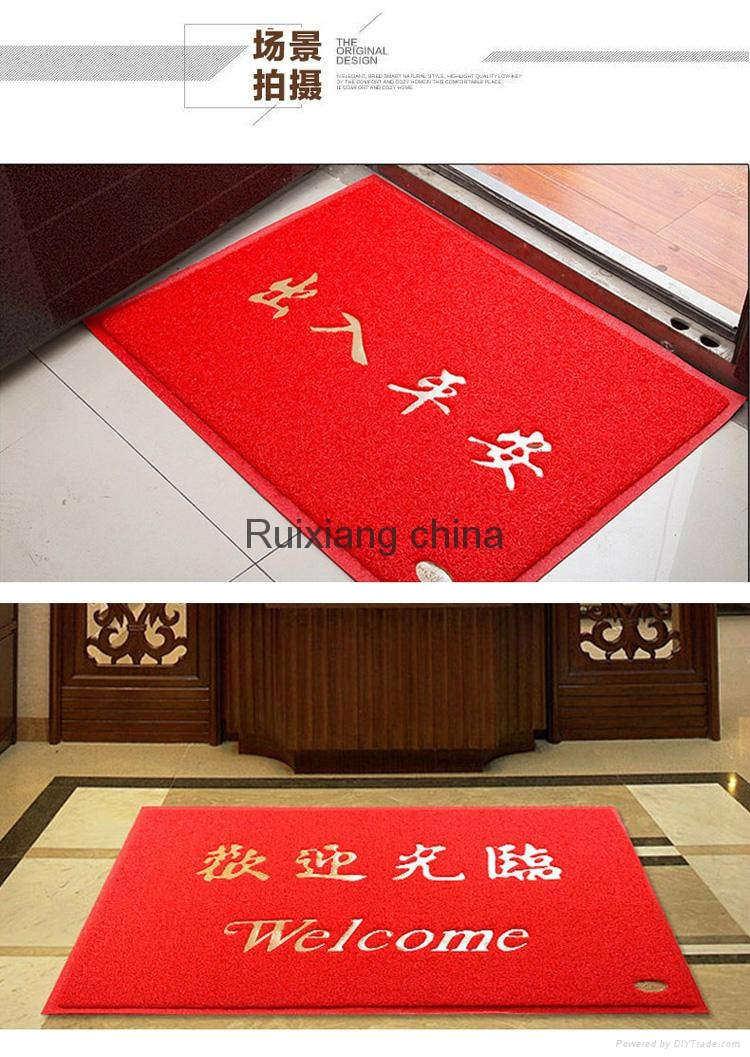 The living room carpet factory wholesale hall bathroom mat PVC 50*80