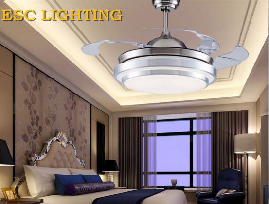 modern home decorative simple style ceiling fan with lamp 3