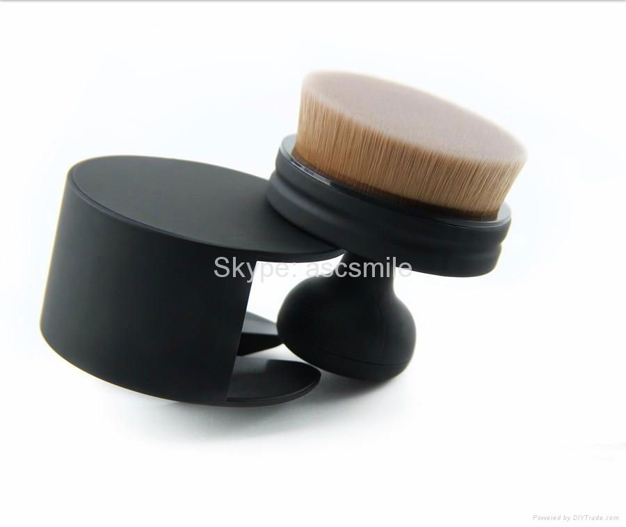 Circle Oval Brush Style Foundation Makeup Air Brush Loose powder Synthetic
