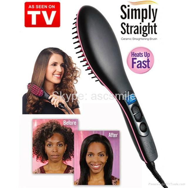 TV simply straight ceramic electric degital antiscal fast brush