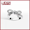 925 sterling silver rings butterfly rose