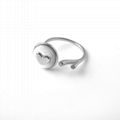 fashion hot sell heart shell pearl rings for girls 1
