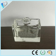 Clear rectangle 30ml perfume bottle for