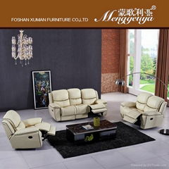 Living room genuine leather sofa