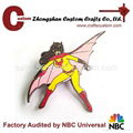 Custom metal bat women pin badge  2