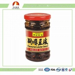 Chinese hot sell fermented blank bean,lobster sauce with spicy oil