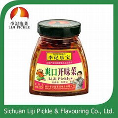 Sichuan preserved vegetable, wholesale mustard tuber with spicy oil