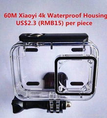 60M waterproof case for XiaoYi 4K Action Camera