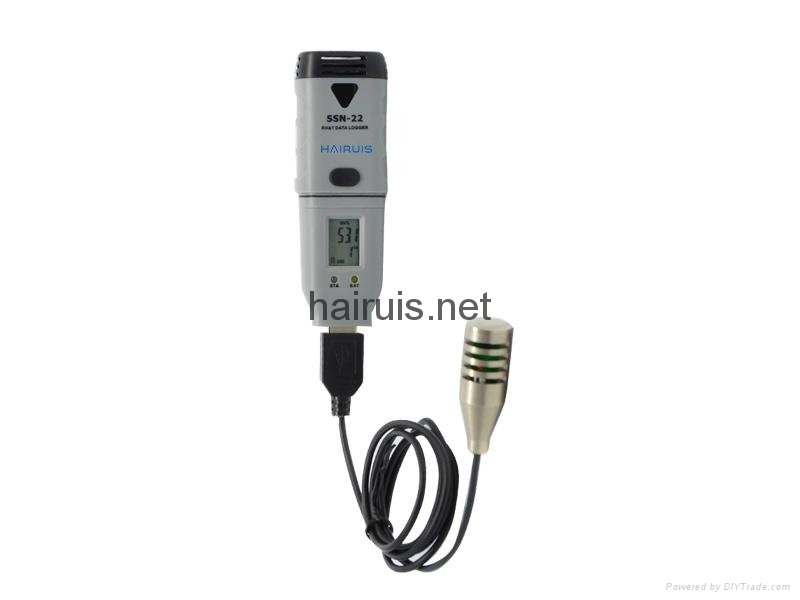 SSN-22E USB temperature humidity data logger with external probe