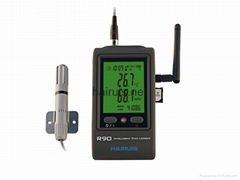 R90EX-G GSM SMS alarm temperature humidity data logger with external probe