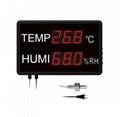 LED large display temperature humdity monitoring 1