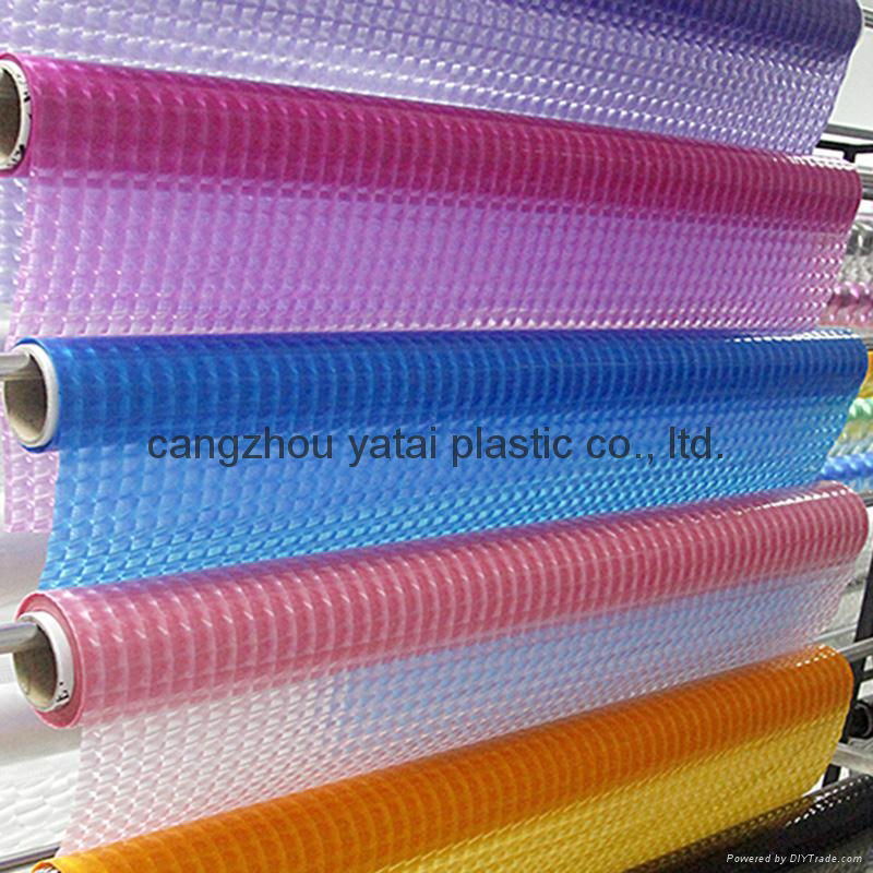 eco-friendly 3D transparent colored PEVA/EVA  decorative film 4