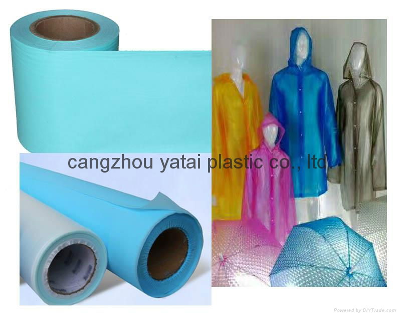 high quality soft PE plastic film used for raincoats