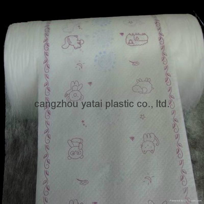 Soft Breathable Full Center lamination PE Film Back Sheet film for child diaper 3