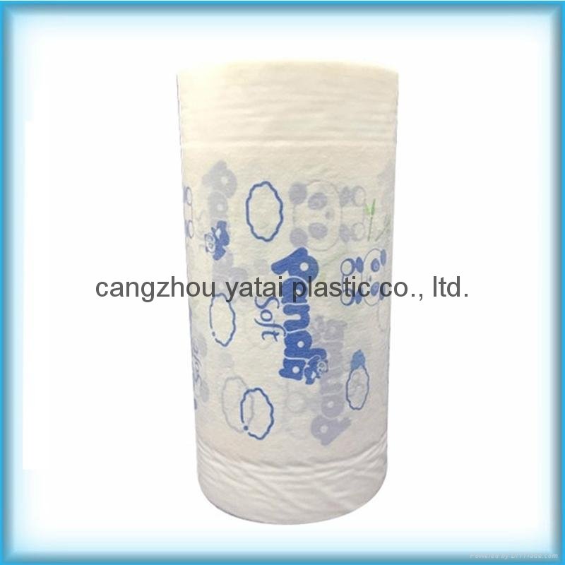 Nonwoven Laminate  pe back film rolls  for baby diapers  5