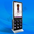 Mobile Phone Charging Station Kiosk with 42 Inch LCD Digital Signage Display