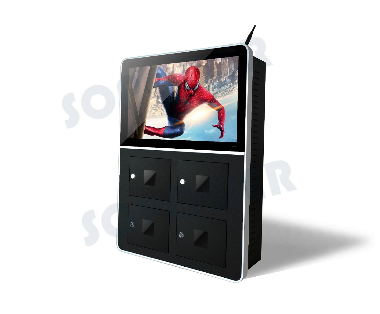 Android Digital Signage Display Advertising Cell Phone Charging Station