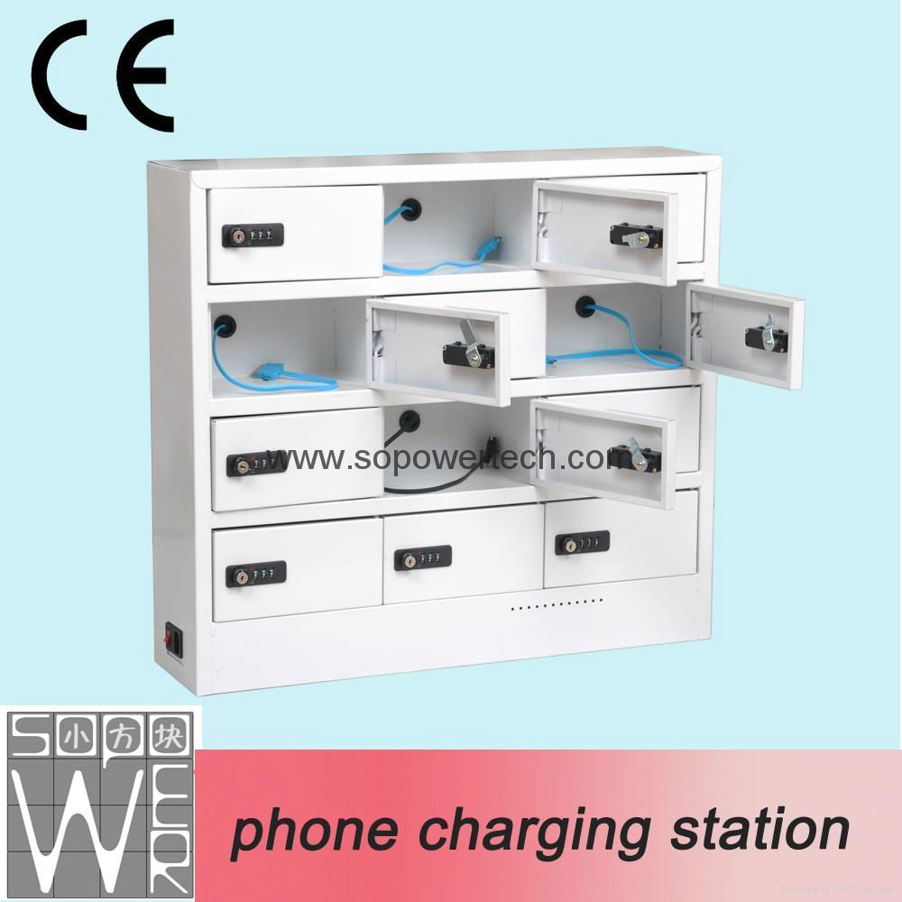 Multiple Phone Charge Station Universal Wall Mounted Phone Charging Locker 3