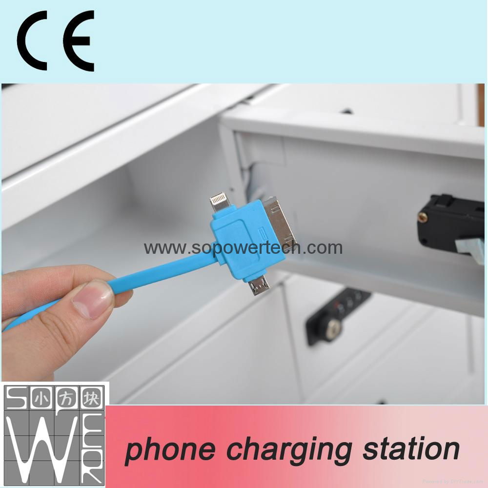 Multiple Phone Charge Station Universal Wall Mounted Phone Charging Locker 5