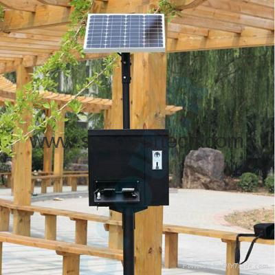 Fast Charging Solar Powered Mobile Phone/Tablet Charging Station Lockers 2