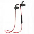 2016 New Hot Sell in-Ear Waterproof Stereo Cetificated Sports Bluetooth Earphone