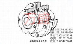 Technical document gear coupling structure of gear coupling