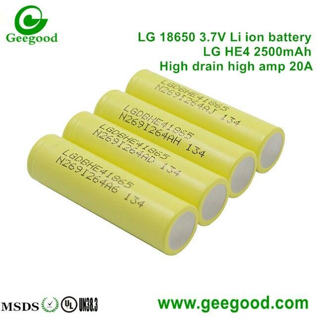 LG 18650 2500mAh 20A动力电池电芯 现货 2