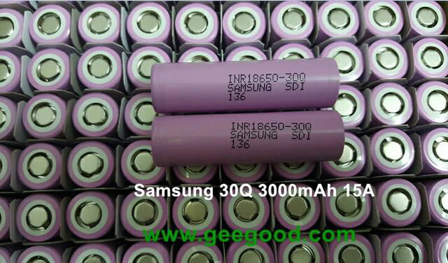 Samsung 18650 30Q 3000mAh 15A INR18650-30Q18650 power battery 2