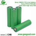 Sony Murata 18650 VTC4 VTC5 VTC6 2100mAh 2600mAh 3120mAh 30A high power battery 4