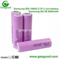 original Samsung 26J 26JM 18650 2600mAh 18650 battery