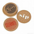 customized cork+mdf+paper coaster placemat 2