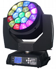 Professional Chinease Supplier strong beam effect rgbw moving head 19x15w bee ey