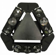 3 Sides led moving head 9x10w RGBW 4in1 led spider DMX512 light Stage new 9 eyes