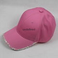 Pink cotton baseball hat blank promotional cap  5