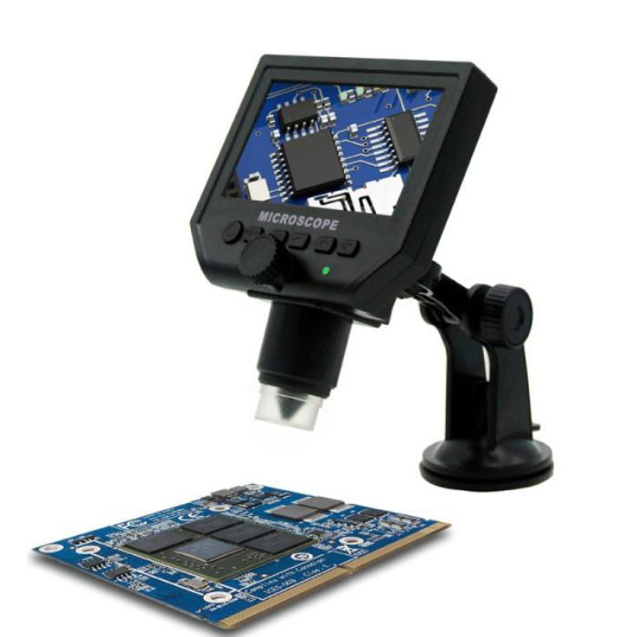 600x Usb Portable Digital Video Microscope with HD OLED Screen