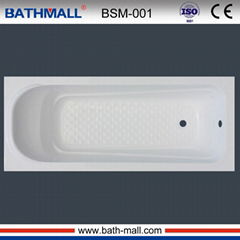 Cheap built in fiber bathtub with anti slip for hot sale