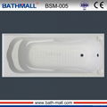 Popular style drop in acrylic bathtub