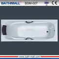 Modern drop in cheap bathtub with handles and pillow