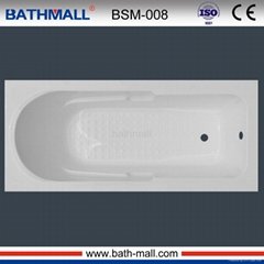 Quality built in soaking bathtub with anti slip for adults