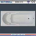 Hot fiberglass common bathtub with seat for adult