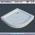 China hot deep sector acrylic shower basin 1