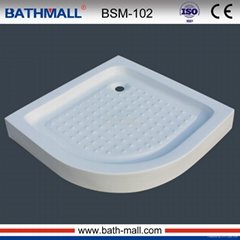 China hot deep sector acrylic shower basin